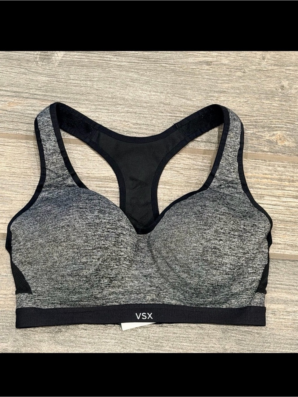 Victoria's Secret VSX Grey & Black Sports Bra